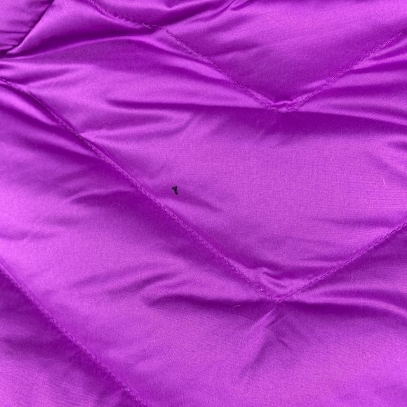 Lululemon Ivivva Girls Goose Down Pullover Puffer Jacket Hooded Purple Size 12 - Picture 12 of 12